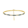 S925 Sterling Silver Geometric Bracelet With Zircon Electroplated For Women
