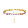 S925 Sterling Silver Geometric Bracelet With Zircon Electroplated For Women