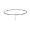 S925 Sterling Silver Geometric Bracelet With Zircon Electroplated For Women