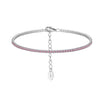 S925 Sterling Silver Geometric Bracelet With Zircon Electroplated For Women