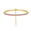 S925 Sterling Silver Geometric Bracelet With Zircon Electroplated For Women