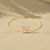 S925 Sterling Silver Geometric Butterfly Bracelet For Women Electroplated