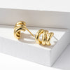 S925 Sterling Silver Geometric Circle Electroplated Artistic Creative Retro Fashion Elegant Simple Women's Earrings