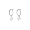 S925 Sterling Silver Geometric Circle Electroplated Women's Earrings