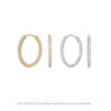 S925 Sterling Silver Geometric Circle Zircon Inlaid Unisex Women's Earrings