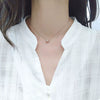 S925 Sterling Silver Geometric Clavicle Necklace For Women With Detachable Pendant Electroplated Cross Chain Short Necklace