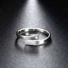 S925 Sterling Silver Geometric Couple Ring Adjustable Open Band Electroplated Wedding Ring For Unisex Adults