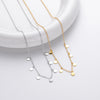 S925 Sterling Silver Geometric Cross Chain Necklace For Women With Electroplating