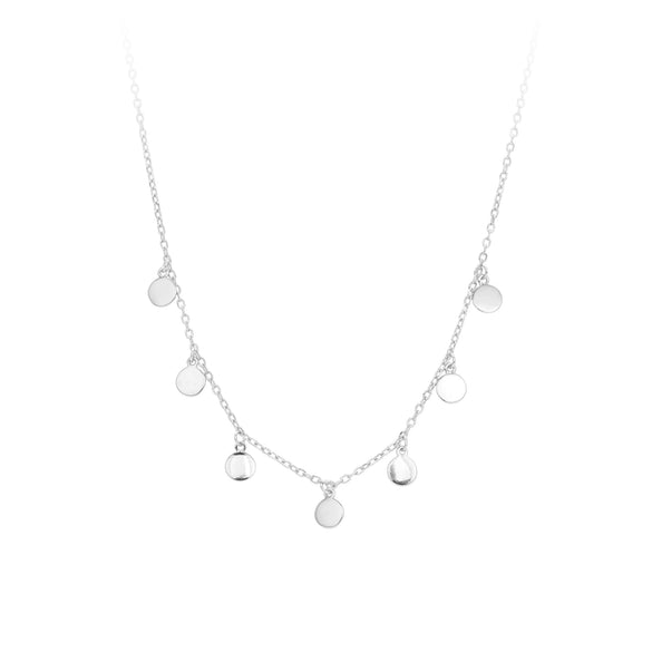 S925 Sterling Silver Geometric Cross Chain Necklace For Women With Electroplating