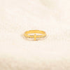 S925 Sterling Silver Geometric Cross Ring For Women Electroplated