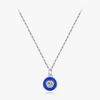 S925 Sterling Silver Geometric Devil's Eye Diamond Clavicle Necklace For Women