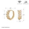 S925 Sterling Silver Geometric Diamond Earrings For Women