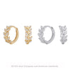 S925 Sterling Silver Geometric Diamond Earrings For Women