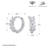S925 Sterling Silver Geometric Diamond Earrings For Women