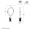 S925 Sterling Silver Geometric Ear Ring Simple Creative For Women