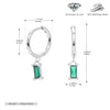 S925 Sterling Silver Geometric Ear Ring Simple Creative For Women