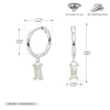 S925 Sterling Silver Geometric Ear Ring Simple Creative For Women