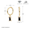 S925 Sterling Silver Geometric Ear Ring Simple Creative For Women