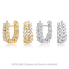 S925 Sterling Silver Geometric Earrings Electroplating Fashion Jewelry For Women