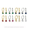 S925 Sterling Silver Geometric Electroplated Earrings For Women