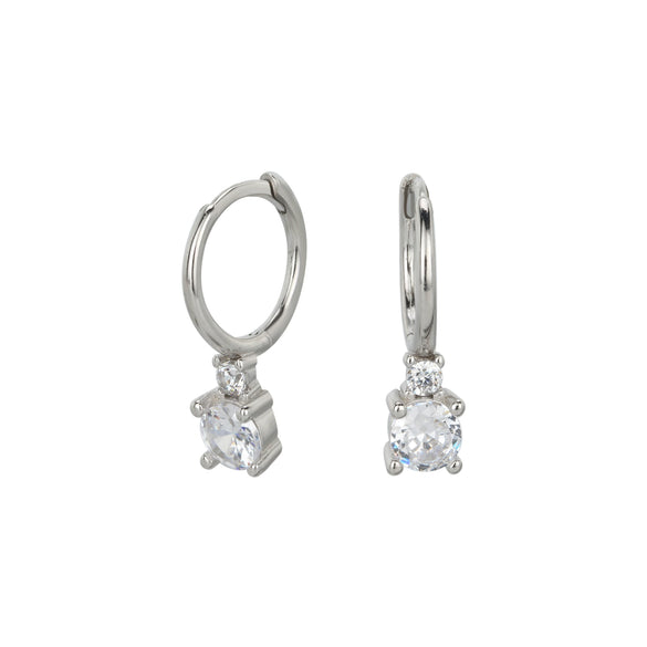 S925 Sterling Silver Geometric Electroplated Earrings For Women