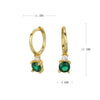 S925 Sterling Silver Geometric Electroplated Earrings For Women