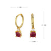 S925 Sterling Silver Geometric Electroplated Earrings For Women