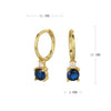 S925 Sterling Silver Geometric Electroplated Earrings For Women