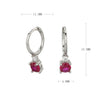 S925 Sterling Silver Geometric Electroplated Earrings For Women