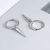 S925 Sterling Silver Geometric Electroplated Female Earrings