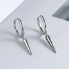 S925 Sterling Silver Geometric Electroplated Female Earrings