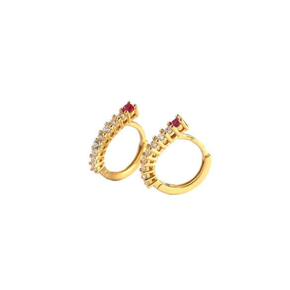 S925 Sterling Silver Geometric Electroplated Stud Earrings