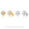 S925 Sterling Silver Geometric Electroplated Women's Earrings