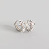 S925 Sterling Silver Geometric Eyes Tears Earrings With Electroplating