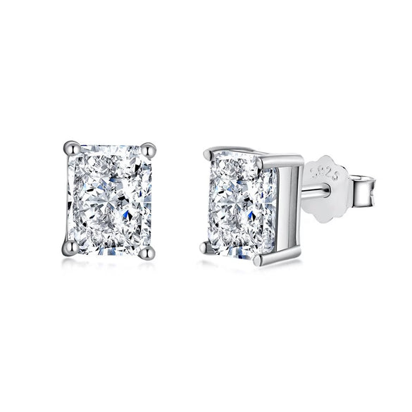 S925 Sterling Silver Geometric Fashion Electroplated Earrings