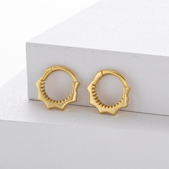 S925 Sterling Silver Geometric Fashion Minimalist Style Electroplated Women's Earrings