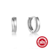 S925 Sterling Silver Geometric Five Pointed Star Moon Earrings With Zircon Inlay And Electroplating For Women