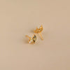 S925 Sterling Silver Geometric Green Zircon Earrings For Women Electroplated