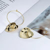 S925 Sterling Silver Geometric Heart Earrings For Women Sweet Elegant Electroplated Stud Earrings