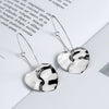 S925 Sterling Silver Geometric Heart Earrings For Women Sweet Elegant Electroplated Stud Earrings