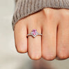 S925 Sterling Silver Geometric Herringbone Water Drop Ring For Women Electroplated