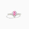 S925 Sterling Silver Geometric Herringbone Water Drop Ring For Women Electroplated