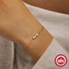 S925 Sterling Silver Geometric Horse Eye Pendant Women's Bracelet With Diamond Design Sense And Electroplating