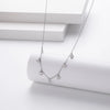 S925 Sterling Silver Geometric Inlaid Zircon Ochain Women's Clavicle Necklace