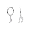 S925 Sterling Silver Geometric Inlaid Zircon Women's Earrings