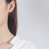 S925 Sterling Silver Geometric Lightning Earrings Electroplated Light Luxury Fashion Ear Jewelry