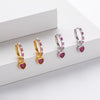 S925 Sterling Silver Geometric Love Earrings