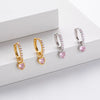 S925 Sterling Silver Geometric Love Earrings