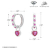S925 Sterling Silver Geometric Love Earrings