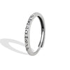 S925 Sterling Silver Geometric Mantra Ring Retro Electroplated Adjustable Open Ring For Women And Men